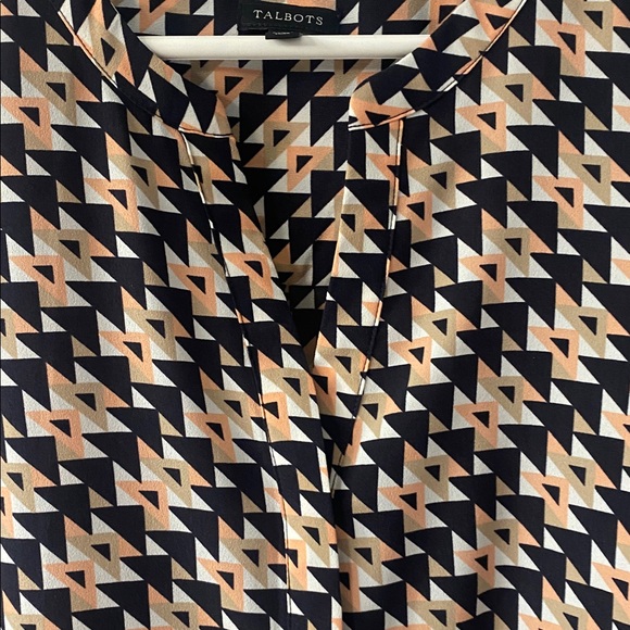 Talbots Multicolor Geometric Blouse - Picture 3 of 3